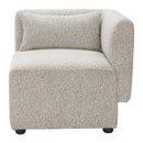  Zuo Simu 110433 Corner Chair - Dune Greige IMAGE 6