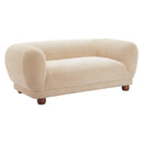  Zuo Boet 110430 Loveseat - Taupe IMAGE 1