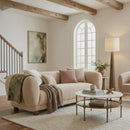  Zuo Boet 110430 Loveseat - Taupe IMAGE 2