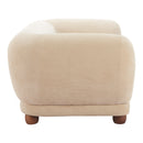  Zuo Boet 110430 Loveseat - Taupe IMAGE 4