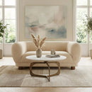  Zuo Boet 110430 Loveseat - Taupe IMAGE 5