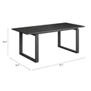  Zuo Sundar 110639 Dining Table - Black IMAGE 9