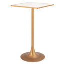  Zuo Spot 110408 Bar Table - Beige/Gold IMAGE 1