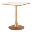  Zuo Spot 110407 Bistro Table - Beige/Gold IMAGE 1