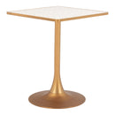  Zuo Spot 110407 Bistro Table - Beige/Gold IMAGE 5