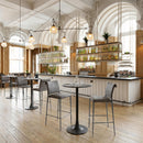  Zuo Bite 110404 Bar Table - Gray/Black IMAGE 2
