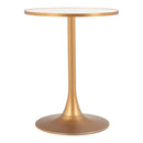  Zuo Bite 110401 Bistro Table - Beige/Gold IMAGE 5