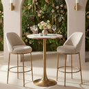  Zuo Bite 110402 Bar Table - Beige/Gold IMAGE 9