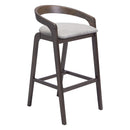  Zuo Troy 110400 Set of 2 Barstool - Dove Gray/Espresso IMAGE 1