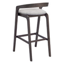  Zuo Troy 110400 Set of 2 Barstool - Dove Gray/Espresso IMAGE 3