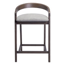  Zuo Troy 110399 Set of 2 Counter Stool - Dove Gray/Espresso IMAGE 8