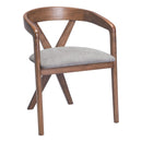  Zuo Cairo 110397 Dining Chair - Dove Gray/Walnut IMAGE 7