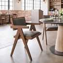  Zuo Delhi 110396 Set of 2 Dining Chair - Gray/Walnut IMAGE 3