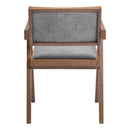  Zuo Delhi 110396 Set of 2 Dining Chair - Gray/Walnut IMAGE 9