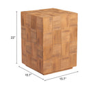  Zuo Cetka 110190 Side Table - Natural IMAGE 8