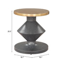  Zuo Litar 110143 Side Table - Multicolor IMAGE 8