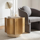  Zuo Osam 110141 Side Table - Gold/Beige IMAGE 4