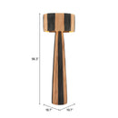  Zuo Gala 56184 Floor Lamp - Black/Natural IMAGE 8