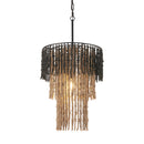  Zuo Bizu 56175 Ceiling Lamp - Black/Beige IMAGE 1