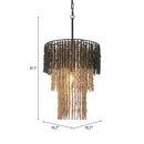  Zuo Bizu 56175 Ceiling Lamp - Black/Beige IMAGE 7