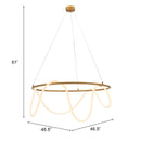  Zuo Wiber 56166 Ceiling Lamp - Brass IMAGE 10