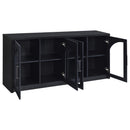  Coaster Furniture Riva 103895 4-door Dining Sideboard Buffet Storage Credenza - Black IMAGE 9