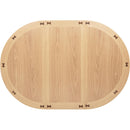  Coaster Furniture Lavon 106620 Oval 60-inch Wood Extension Leaf Dining Table - Light Oak IMAGE 11