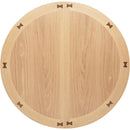  Coaster Furniture Lavon 106620 Oval 60-inch Wood Extension Leaf Dining Table - Light Oak IMAGE 12