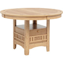  Coaster Furniture Lavon 106620 Oval 60-inch Wood Extension Leaf Dining Table - Light Oak IMAGE 4