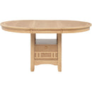  Coaster Furniture Lavon 106620 Oval 60-inch Wood Extension Leaf Dining Table - Light Oak IMAGE 5