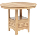  Coaster Furniture Lavon 106628 Oval 60-inch Counter Height Extension Dining Table - Light Oak IMAGE 10
