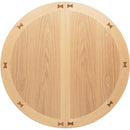  Coaster Furniture Lavon 106628 Oval 60-inch Counter Height Extension Dining Table - Light Oak IMAGE 12