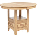  Coaster Furniture Lavon 106628 Oval 60-inch Counter Height Extension Dining Table - Light Oak IMAGE 4
