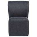  Coaster Furniture Jaelynn 107052CHAR Set of 2 Upholstered Parsons Dining Side Chair - Charcoal IMAGE 11