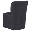  Coaster Furniture Jaelynn 107052CHAR Set of 2 Upholstered Parsons Dining Side Chair - Charcoal IMAGE 8