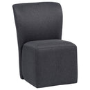  Coaster Furniture Jaelynn 107052CHAR Set of 2 Upholstered Parsons Dining Side Chair - Charcoal IMAGE 9