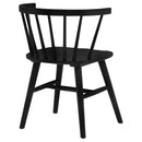  Coaster Furniture Jeffries 107202BLK Set of 2 Windsor Wood Dining Side Chair - Black IMAGE 2