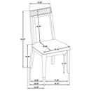  Coaster Furniture Brookmead 108233 Set of 2 Dining Side Chair - Ivory/Black IMAGE 13