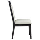  Coaster Furniture Brookmead 108233 Set of 2 Dining Side Chair - Ivory/Black IMAGE 2