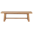  Coaster Furniture Middleton 108543 60-inch Wood Backless Dining Bench - Natural Brown IMAGE 6