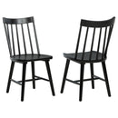  Coaster Furniture Middleton 108546BLK Set of 2 Solid Wood Dining Side Chair - Black IMAGE 1