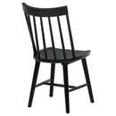  Coaster Furniture Middleton 108546BLK Set of 2 Solid Wood Dining Side Chair - Black IMAGE 2