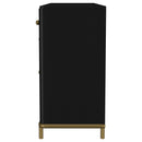  Coaster Furniture Arini 108935BLK 2-drawer Cane Door Dining Sideboard Server - Black IMAGE 4