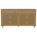  Coaster Furniture Arini 108935SWD 2-drawer Cane Door Dining Sideboard Server - Sand Wash IMAGE 10