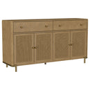  Coaster Furniture Arini 108935SWD 2-drawer Cane Door Dining Sideboard Server - Sand Wash IMAGE 1