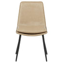  Coaster Furniture Ortega 115472TAN Set of 2 Upholstered Dining Side Chair - Tan IMAGE 10
