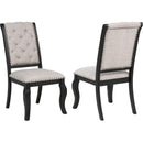  Coaster Furniture Phelps 121232 Set of 2 Upholstered Dining Side Chair - Tan Distressed Noir IMAGE 1