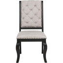  Coaster Furniture Phelps 121232 Set of 2 Upholstered Dining Side Chair - Tan Distressed Noir IMAGE 4