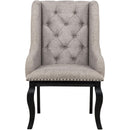 Coaster Furniture Phelps 121233 Set of 2 Upholstered Dining Arm Chair - Tan Distressed Noir IMAGE 4