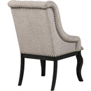  Coaster Furniture Phelps 121233 Set of 2 Upholstered Dining Arm Chair - Tan Distressed Noir IMAGE 9